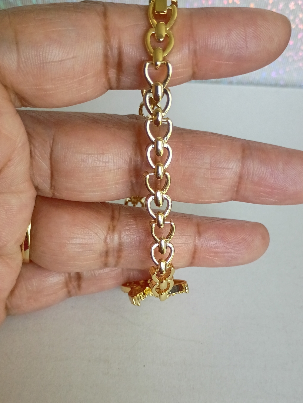 New Gold Tone Butterfly Chain Bracelet with Clear Crystals 🚨 - Picture 4 of 7